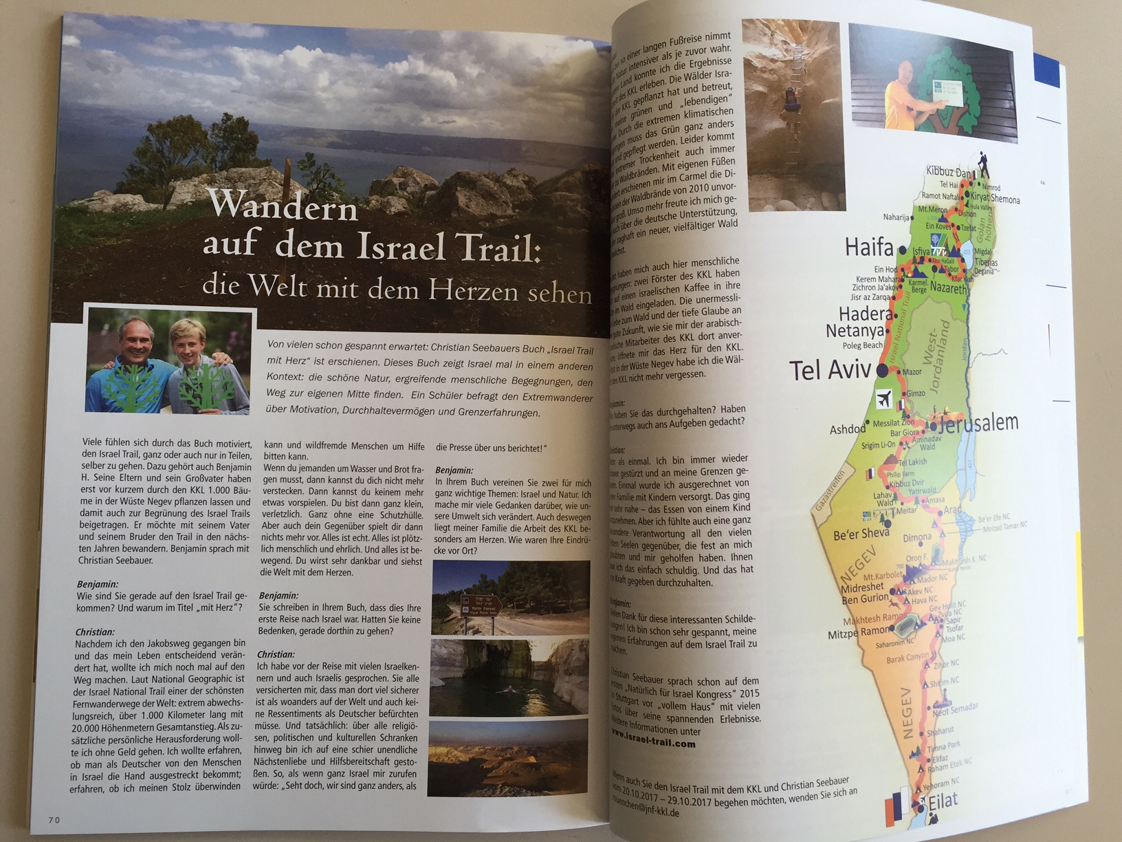 Vortrag Allgäuer Israelfreunde: Israel National Trail