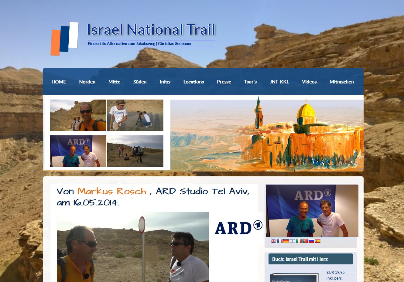 Vortrag Allgäuer Israelfreunde: Israel National Trail
