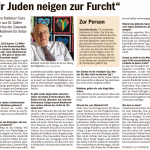 19. September 2016: Interview des Südkuriers mit "unserem" Rabbiner Tovia Ben-Chorin